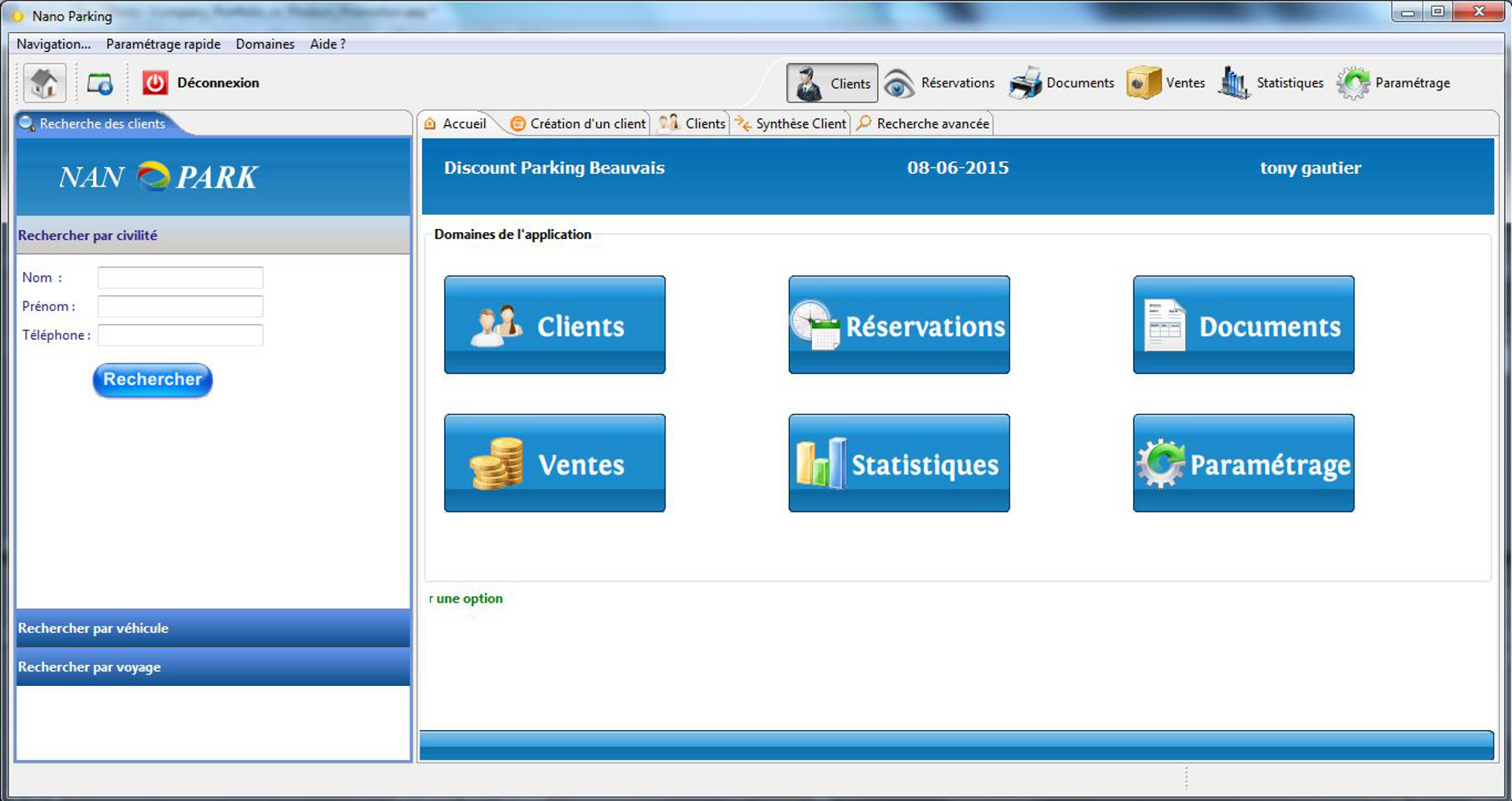 Logiciel de gestion de rservations